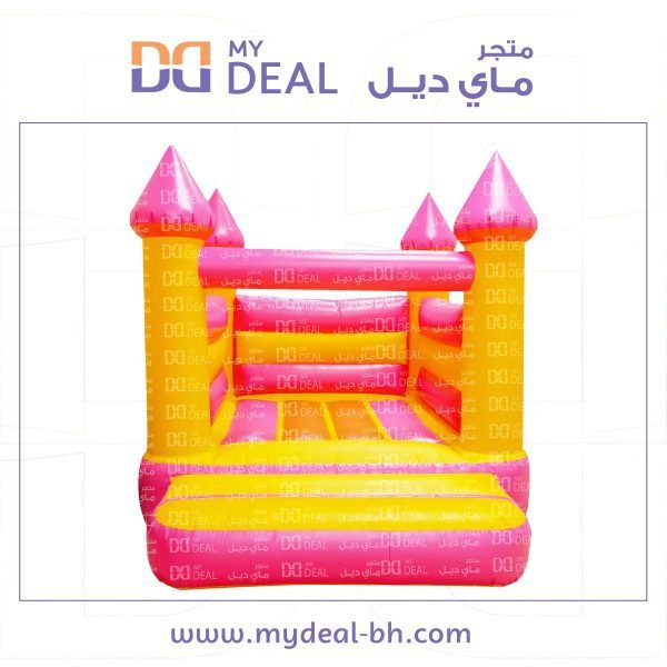نطيطة هوائية 3.50 في 3 متر لون وردي واصفر