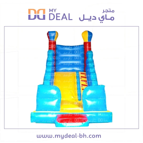 زحليقة هوائية مع نطيطة وسلم وجدار وبوابة ودرج 5.7* 3* 4.5 متر