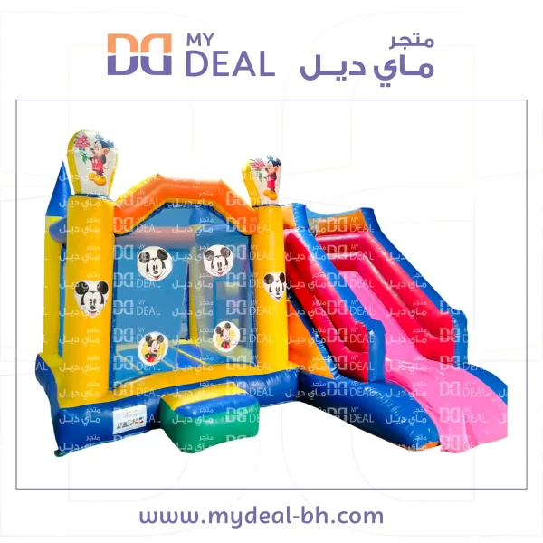 ⁦إيجار بيت هزاز ميكى ماوس وزحليقة جانبية مع شبك وبوابة ودرج طول 5.50 متر عرض 5 متر⁩ - الصورة ⁦3⁩