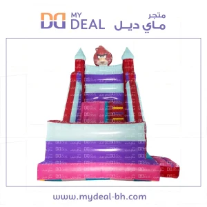 زحليقة انجري بيردز مع سلم وجدار ونطيطة وبوابة طول ٥ متر عرض ٣.٦٠ متر ارتفاع ٤.٥٠ متر