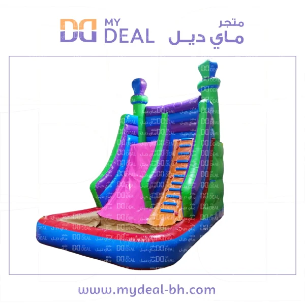 ⁦زحليقة مع حوض مسبح وسلم ومساكات يد طول ٦ متر عرض ٤ متر ارتفاع ٦ متر⁩ - الصورة ⁦3⁩