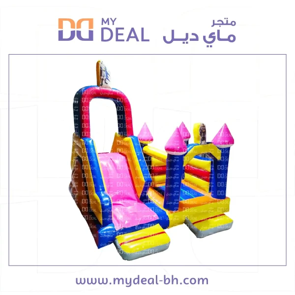 ⁦نطيطة هوائية مع زحليقة شخصية باتمان بدرج 4.70* 4.50 متر⁩ - الصورة ⁦3⁩