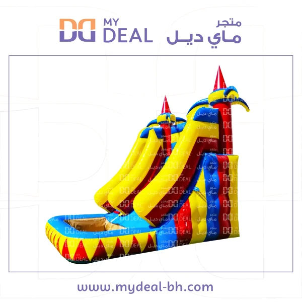 ⁦زحليقه مع مسبح مائي وسلم ومساكات يد واعمدة مشجرة طول 6 متر عرض 4 متر ارتفاع 5 متر⁩ - الصورة ⁦7⁩