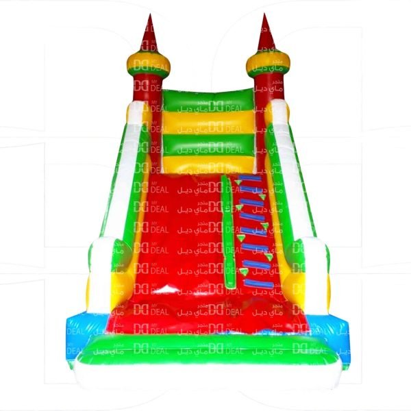 زحليقة هوائية مع درج كبير وسلم ومساكات يد 5.50* 3.30* 5 متر