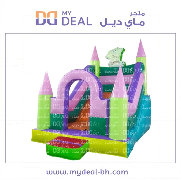 ⁦زحليقة هوائية مع نطيطة وسلم وبوابة ودرج وجدار 2.20*3*3.50 متر⁩ - الصورة ⁦5⁩