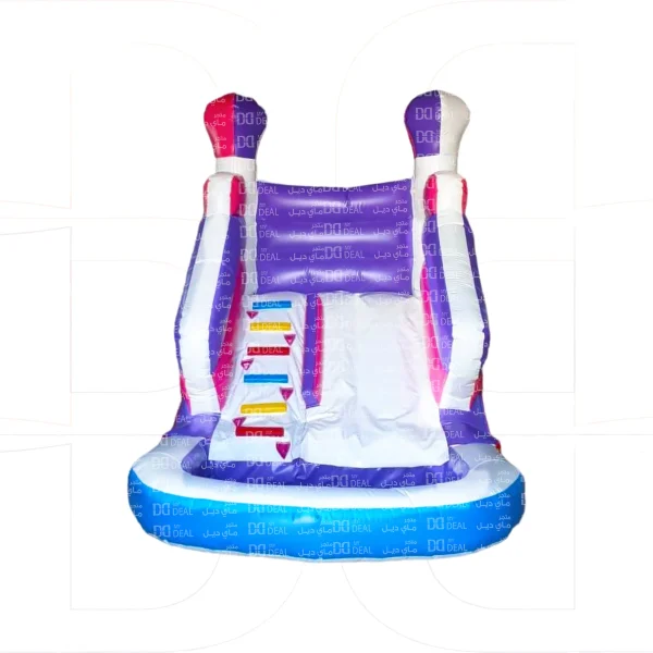⁦زحليقة مع حوض مسبح مائي وسلم ومساكات يد طول ٤ متر عرض ٣.٥٠ متر ارتفاع ٣.٥٠ متر⁩ - الصورة ⁦2⁩