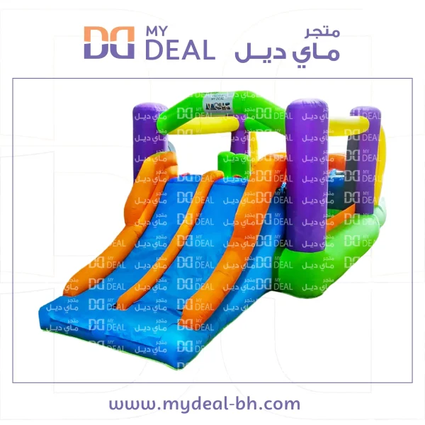 إيجار بيت هزاز مع زحليقة مزدوجة ومتاهة ونطيطة ونفقين وأعمدة طول 5.30 عرض 2.50 متر ارتفاع 2.10 متر
