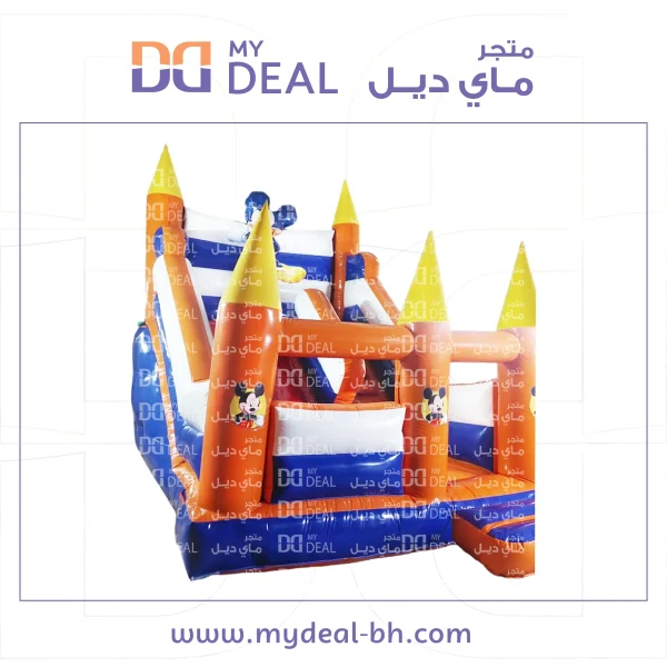 ⁦زحليقه ميكي ماوس مع نطيطه ودرج وبوابة وجدار وسلم طول 5.70 متر عرض 3.60 متر ارتفاع 4.50متر⁩ - الصورة ⁦8⁩