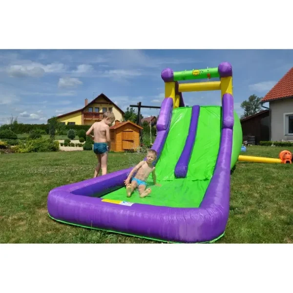 ⁦زحليقة مائية المزدوجة 6×2.15×2.55متر تتحمل 181كجم تكفي 10 لاعبين⁩ - الصورة ⁦18⁩
