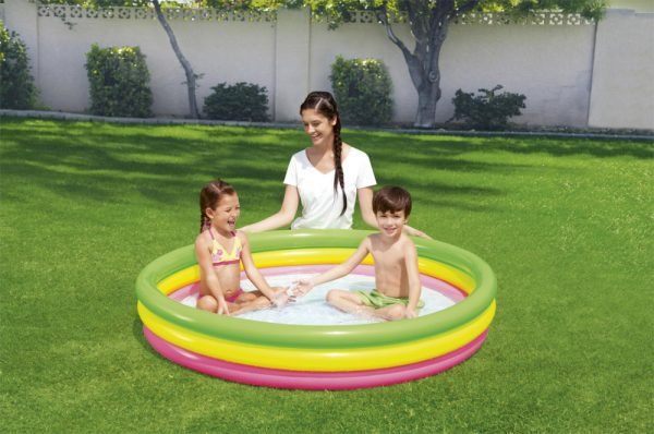 مسبح أطفال نفخ دائري ملون ارضية نفخ - Image 7