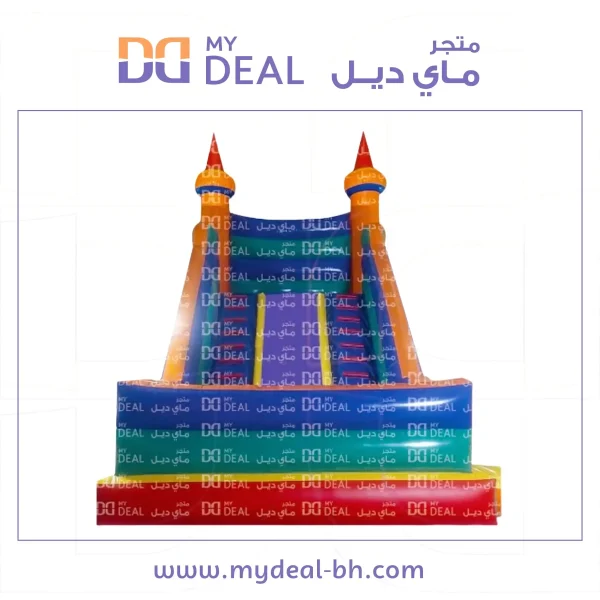 زحليقة مع سلمين وجدار ونطيطة مع بوابة ودرج طول 6 متر عرض 4.5 متر ارتفاع 6 متر