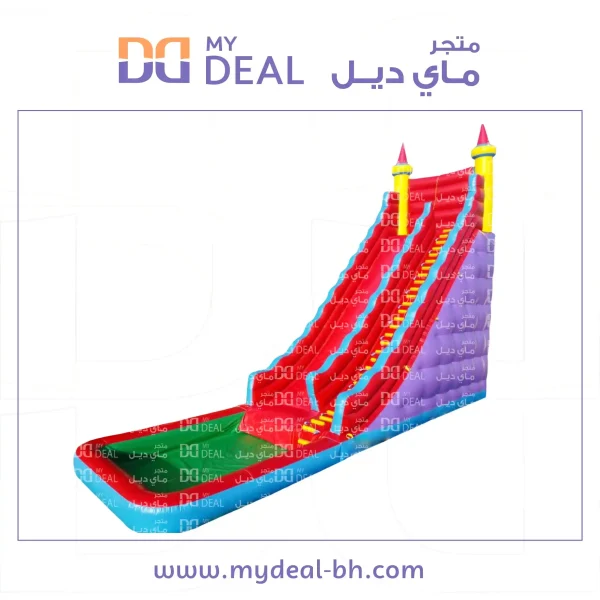 ⁦زحليقة مائية مع حوض مائي ومساكة يد مع سلم الطول ١٠ متر العرض ٤ متر الارتفاع ١٠ متر⁩ - الصورة ⁦5⁩