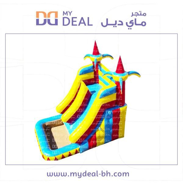 ⁦زحليقه مع مسبح مائي وسلم ومساكات يد واعمدة مشجرة طول 6 متر عرض 4 متر ارتفاع 5 متر⁩ - الصورة ⁦11⁩