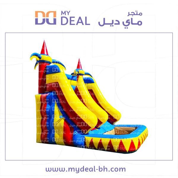 ⁦زحليقه مع مسبح مائي وسلم ومساكات يد واعمدة مشجرة طول 6 متر عرض 4 متر ارتفاع 5 متر⁩ - الصورة ⁦15⁩