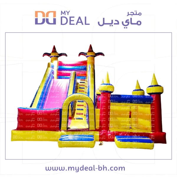 زحليقة مع نطيطة جانبية وشبك وبوابة ودرج 7.70 متر × 7 متر × 7 متر