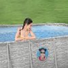 ⁦مسبح أعمدة بيضاوي لون جداري مع فلتر وسلم وغطاء وحافظة كلور وفتحة مشاهدة⁩ - الصورة ⁦6⁩