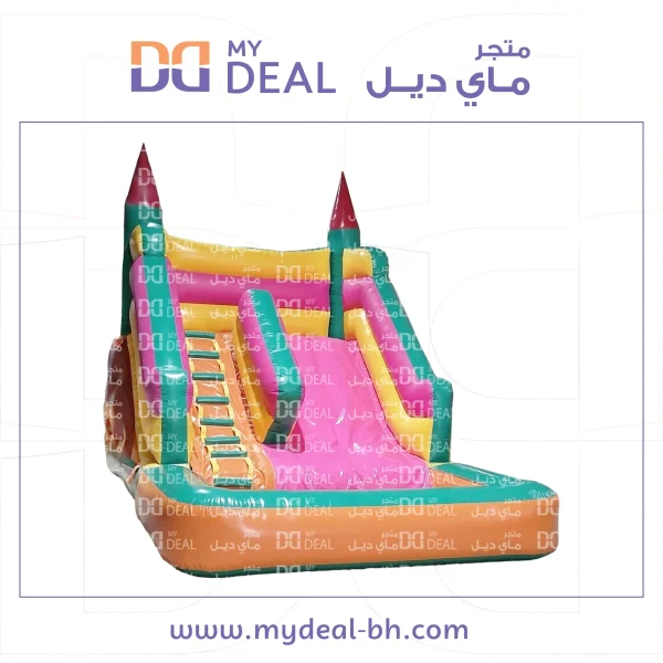 ⁦زحليقة مائية مع سلم وحوض مسبح 4.50 * 3.60 * 3.50 متر⁩ - الصورة ⁦3⁩