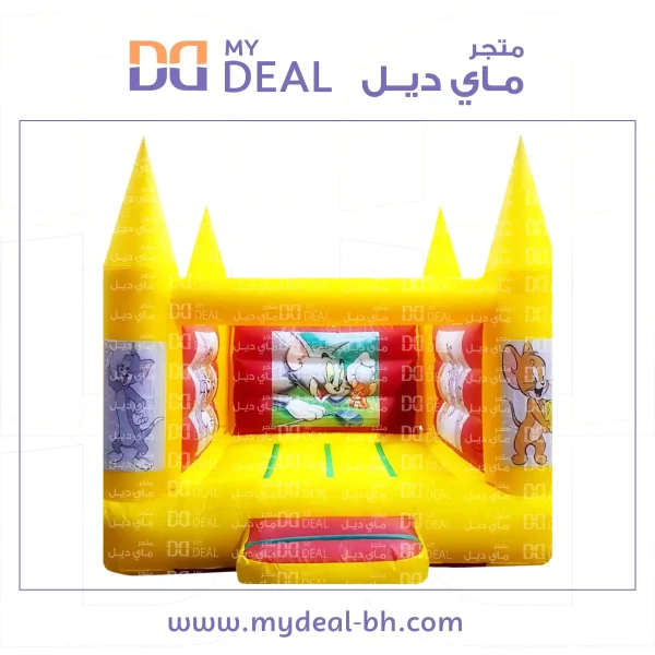 نطيطة توم اند جيري الهوائية مع درج الطول 3.50 متر العرض 3 متر
