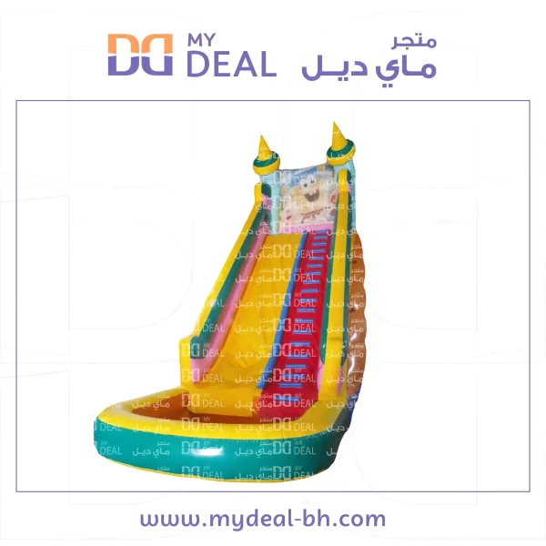 ⁦زحليقة سبونج بوب مائية طول 9 متر عرض 3.30 متر ارتفاع 9 متر⁩ - الصورة ⁦3⁩