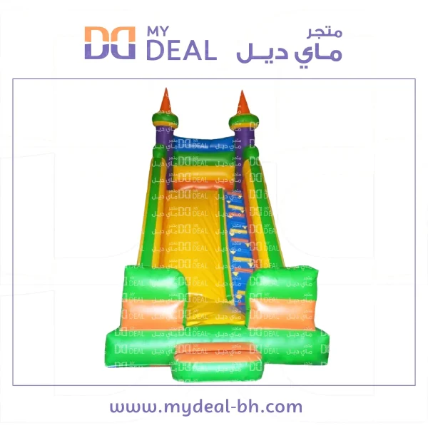 زحليقة مع درج وبوابة ومساكات يد الطول ٧ متر العرض ٣.٣٠ متر الا تفاع ٧ متر
