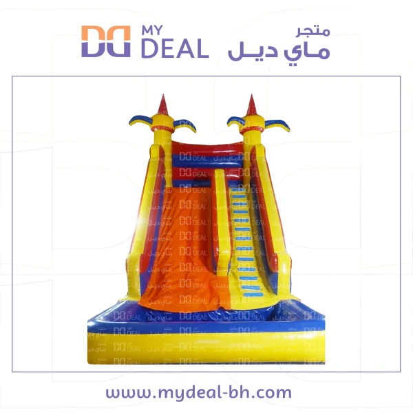 زحليقة مائية مع حوض ٧ في ٤ في ٧ متر
