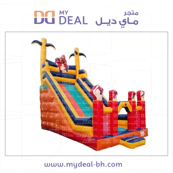 ⁦إيجار زحليقة مع نطيطة وسلم ودرج وبوابة وشبك شخصية سبايدر مان 9 عرض 4.50 ارتفاع 8 متر⁩ - الصورة ⁦3⁩