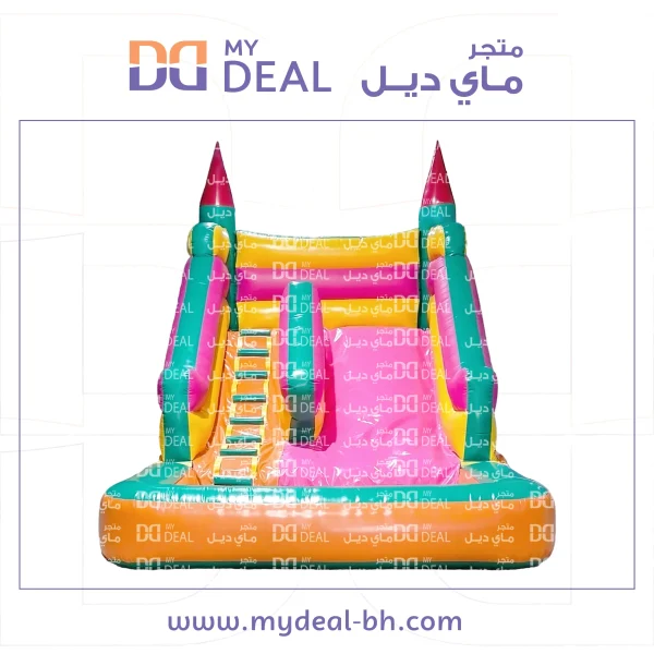 ⁦زحليقة مائية مع سلم وحوض مسبح 4.50 * 3.60 * 3.50 متر⁩ - الصورة ⁦10⁩