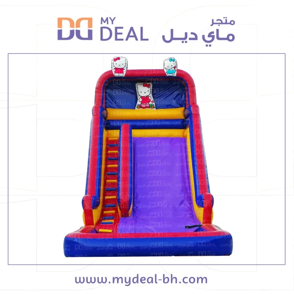 زحليقة كيتي مع مسبح مائي مع سلم طول 8 متر عرض 4.50 متر ارتفاع 7 متر