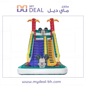 زحليقة مائية ميكي ماوس الطول 8 متر العرض 4 متر الارتفاع 8 متر