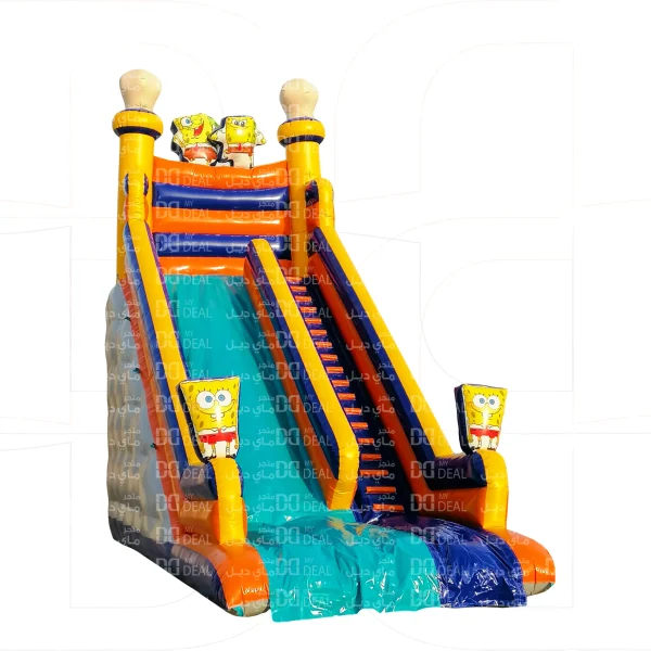 زحليقة هوائية شخصية سبونج بوب مع سلم 9.50* 4* 9 متر - Image 4
