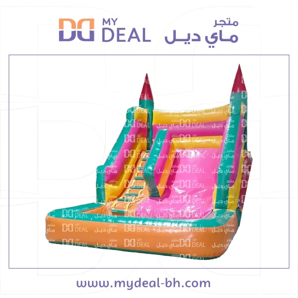 ⁦زحليقة مائية مع سلم وحوض مسبح 4.50 * 3.60 * 3.50 متر⁩ - الصورة ⁦9⁩