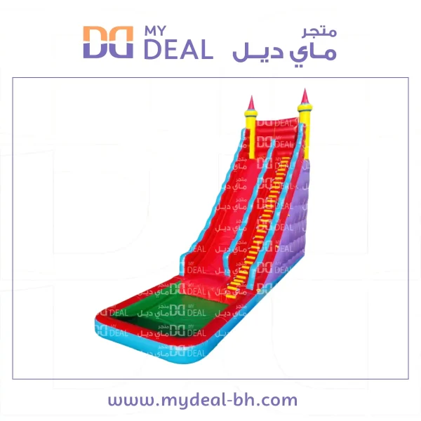 ⁦زحليقة مائية مع حوض مائي ومساكة يد مع سلم الطول ١٠ متر العرض ٤ متر الارتفاع ١٠ متر⁩ - الصورة ⁦3⁩