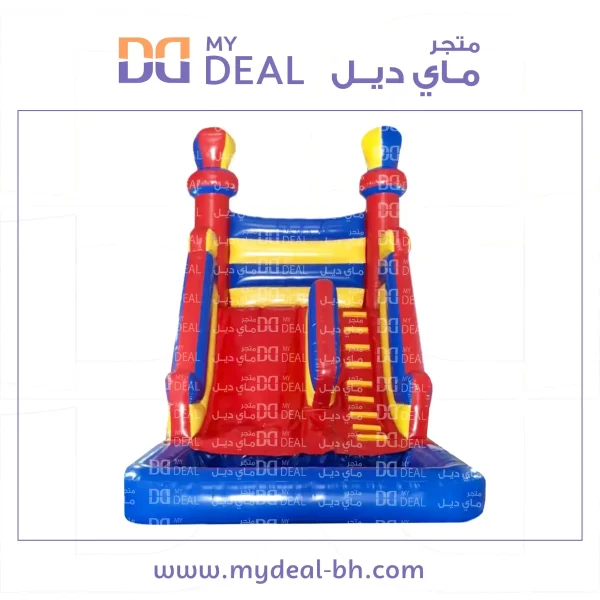 زحليقة مائية مع حوض الطول ٥.٥٠ متر العرض ٤ متر الارتفاع ٥ متر