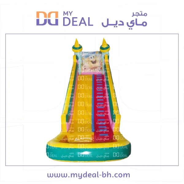 زحليقة سبونج بوب مائية طول 9 متر عرض 3.30 متر ارتفاع 9 متر