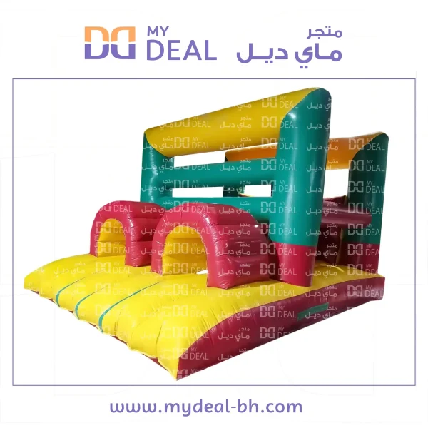 ⁦مدينة هوائية متاهة ونطيطة ونفقين وحواجز قفز وأعمدة الطول ٦ متر العرض ٤ متر⁩ - الصورة ⁦3⁩