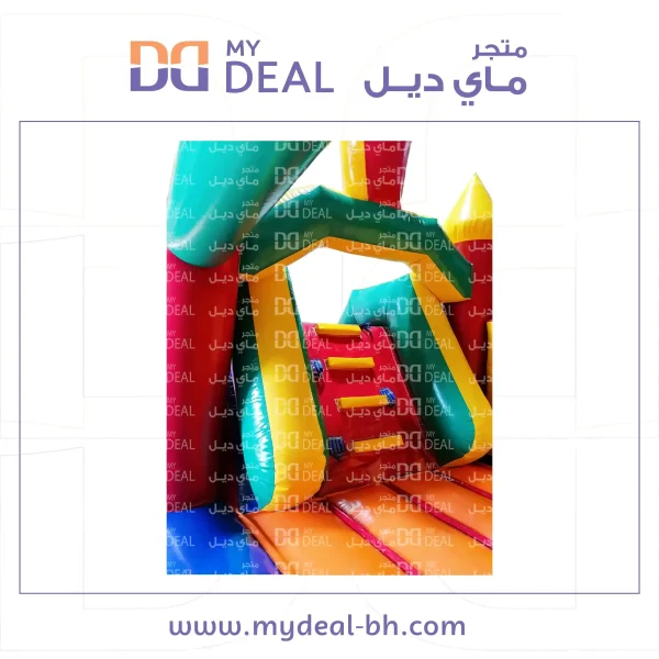 ⁦نطيطة مع زحليقة شخصية سبونج بوب مع درج وسلم الطول 5.50 متر العرض 3.80 متر الارتفاع 3 متر⁩ - الصورة ⁦15⁩