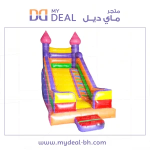 زحليقة هوائية مع نطيطة وبوابة وجدار ودرج 6.20*3.30*5 متر