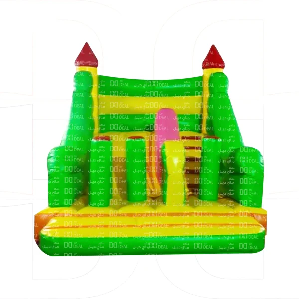 زحليقة هوائية مع سلم وبوكسنج ونفق متاهة واعمدة 4.50* 3.60* 3.50 متر