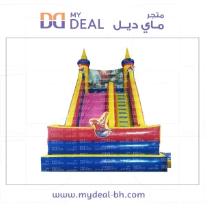 زحليقة هوائية ونطيطة شخصية سبايدر مان وبوابة وجدار ودرج 7*4.50* 7 متر